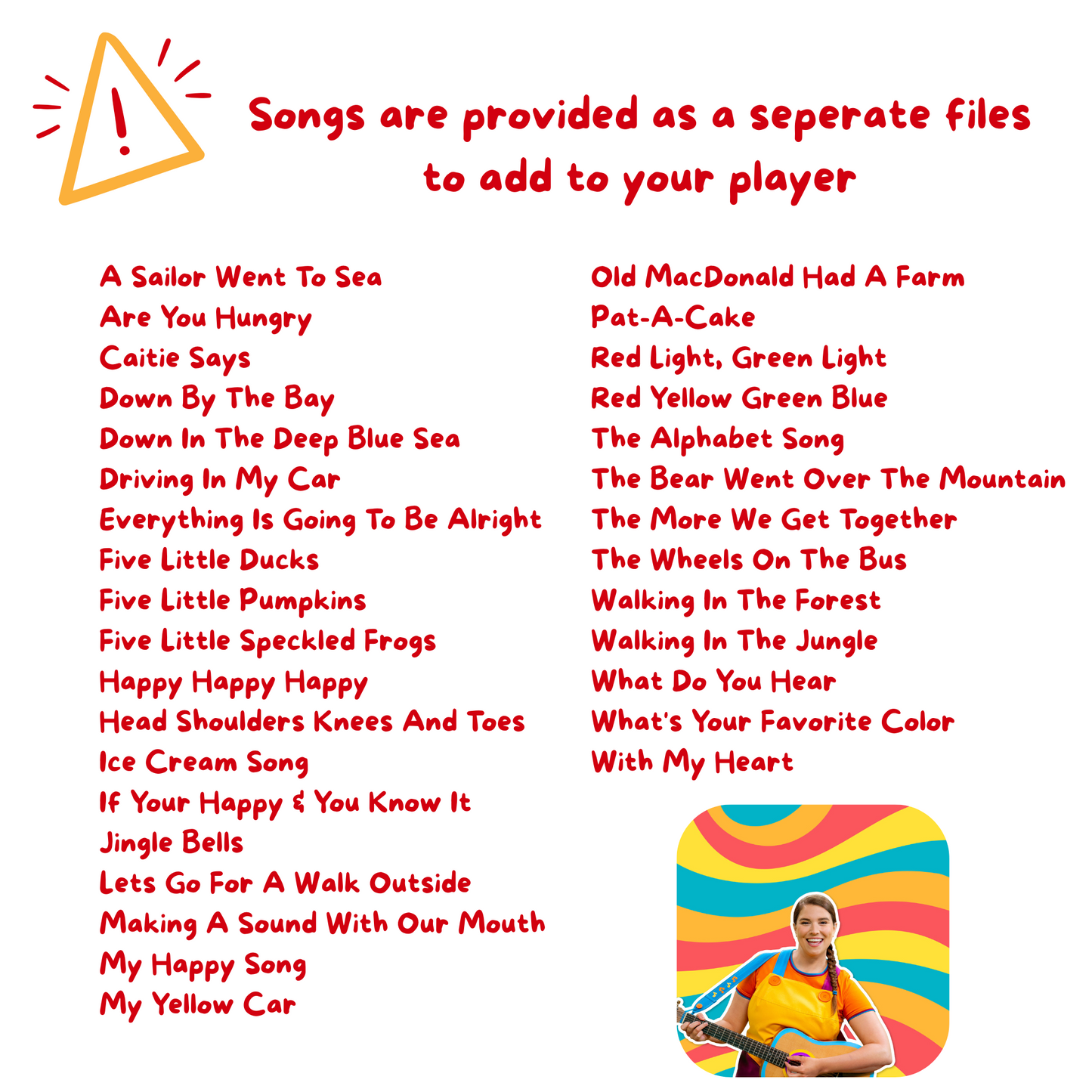 Caities Classroom - Songs