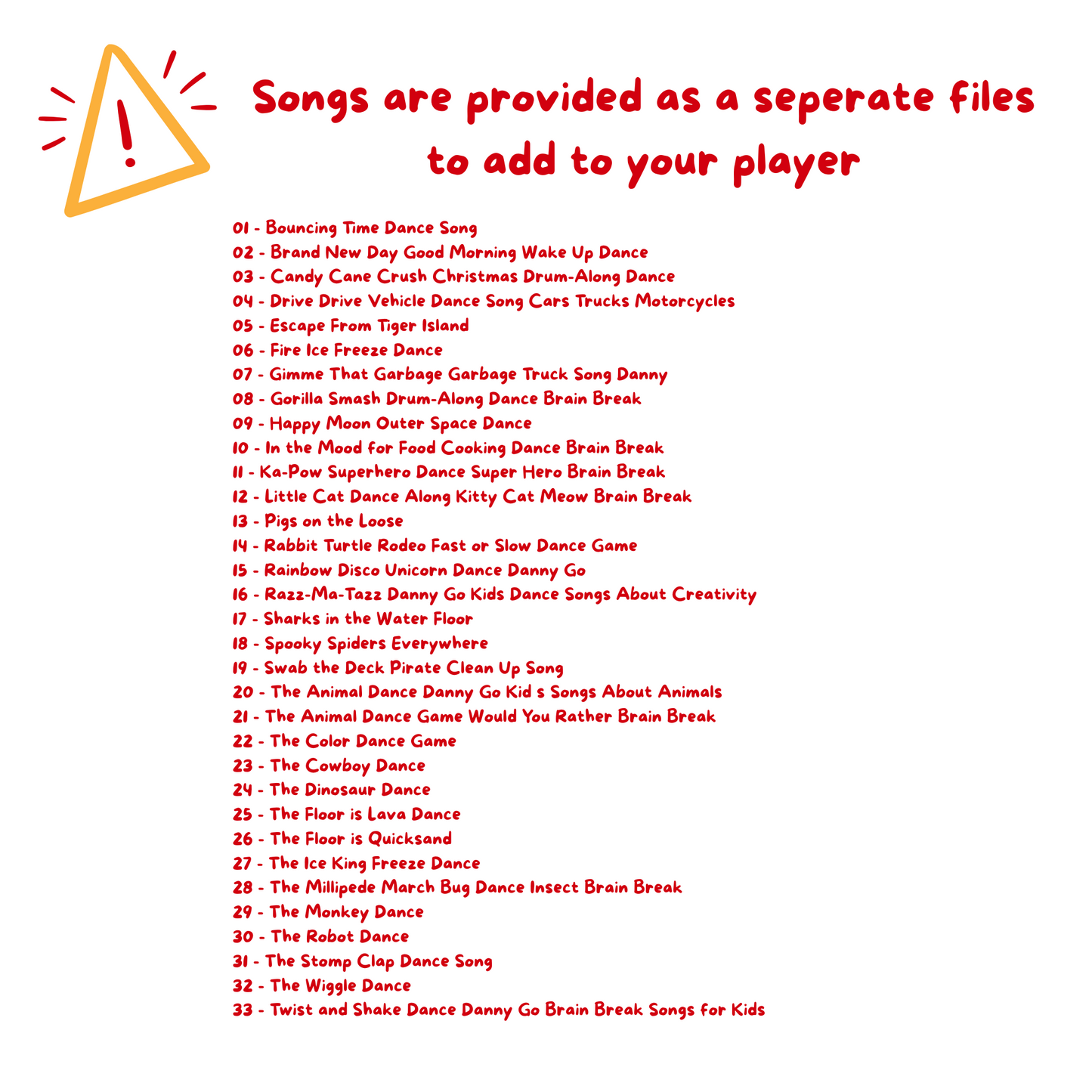 Danny Go Songs
