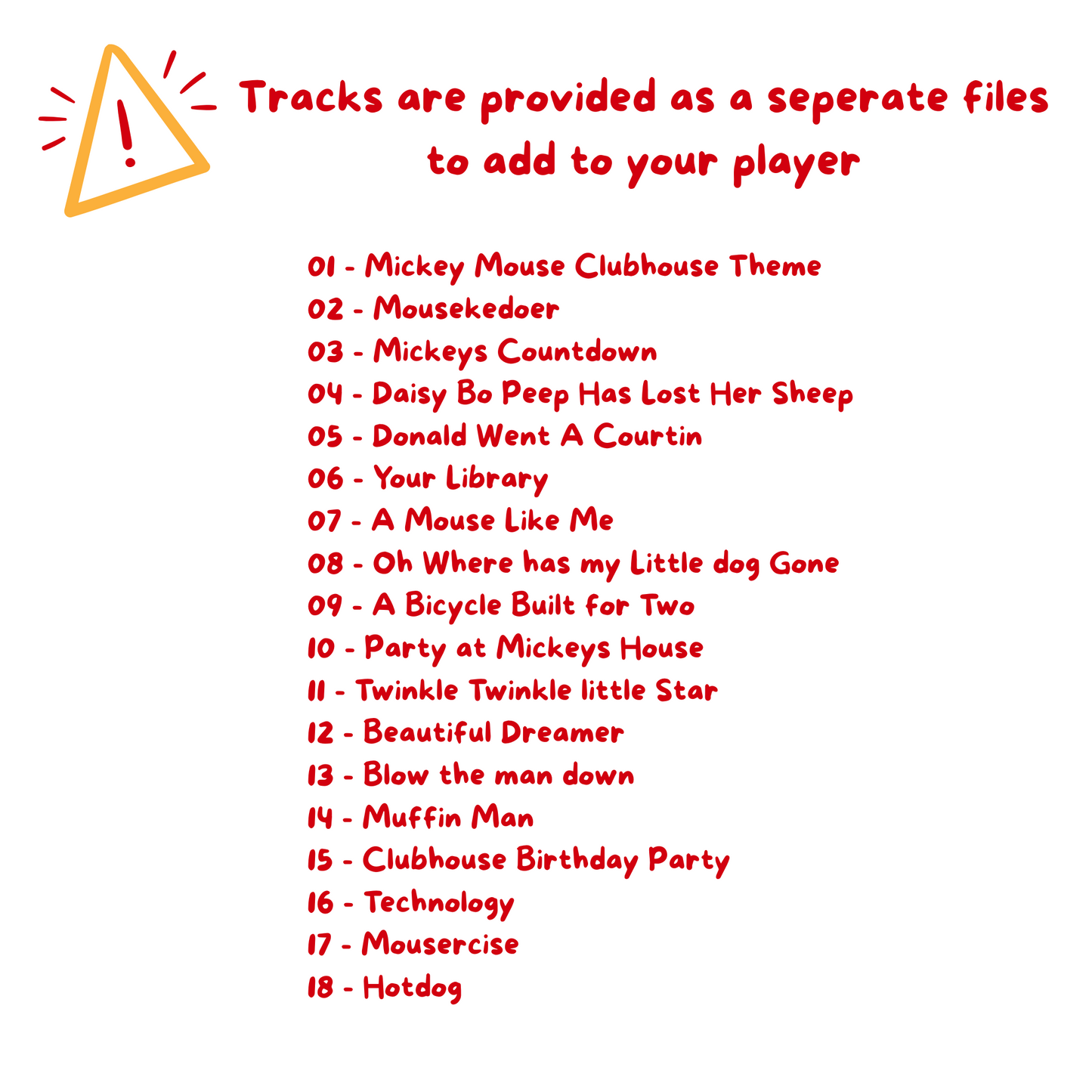 Mickey Mouse Clubhouse Songs