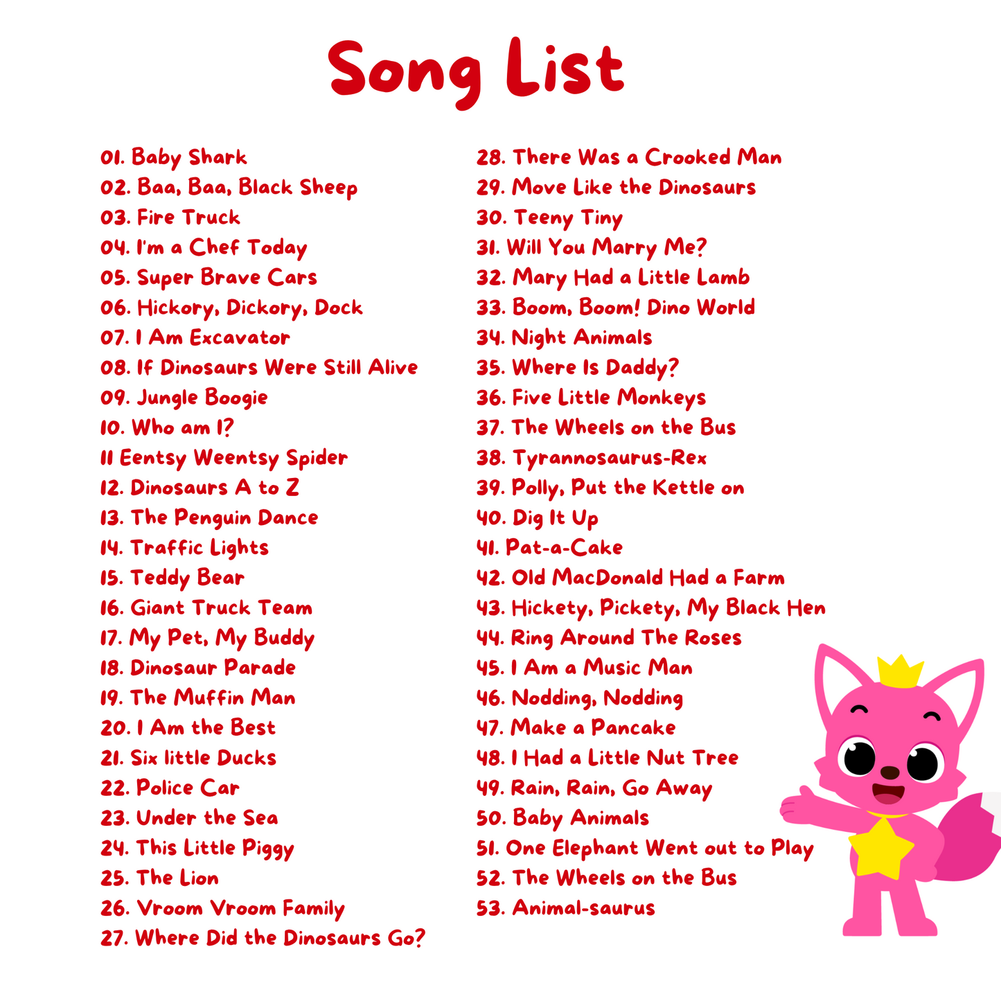 Pinkfong - Babyshark and More Songs