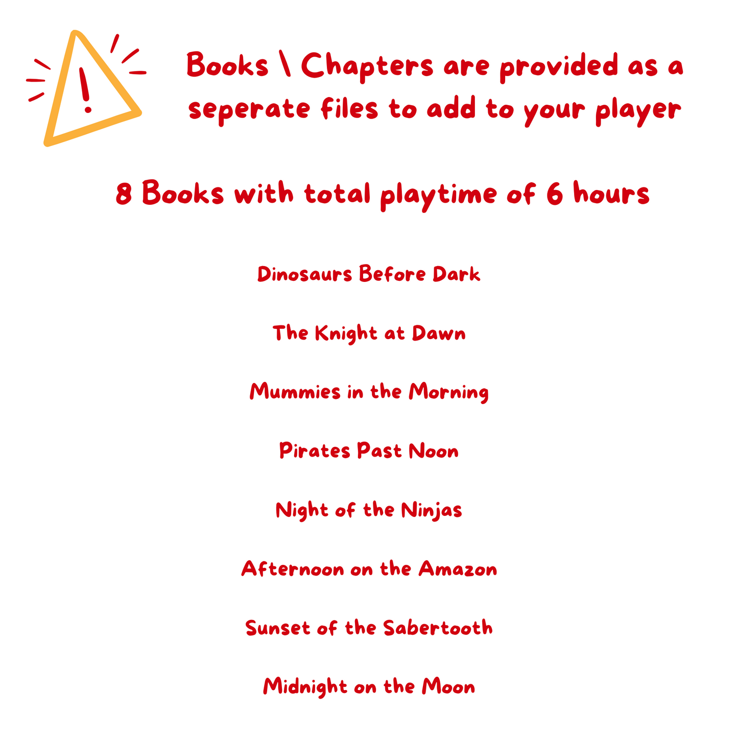 Magic Tree House Books 1–8