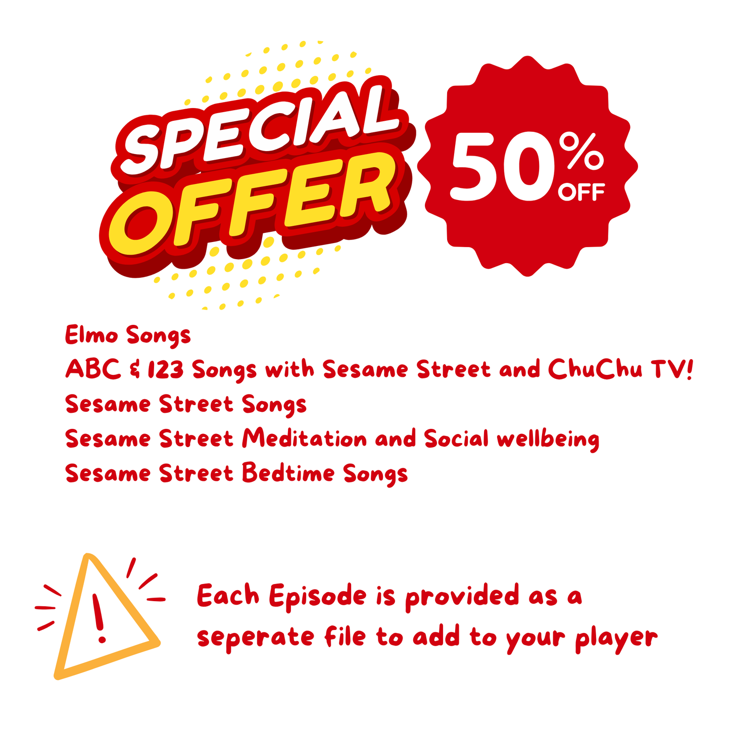 Sesame Steet - Special Offer
