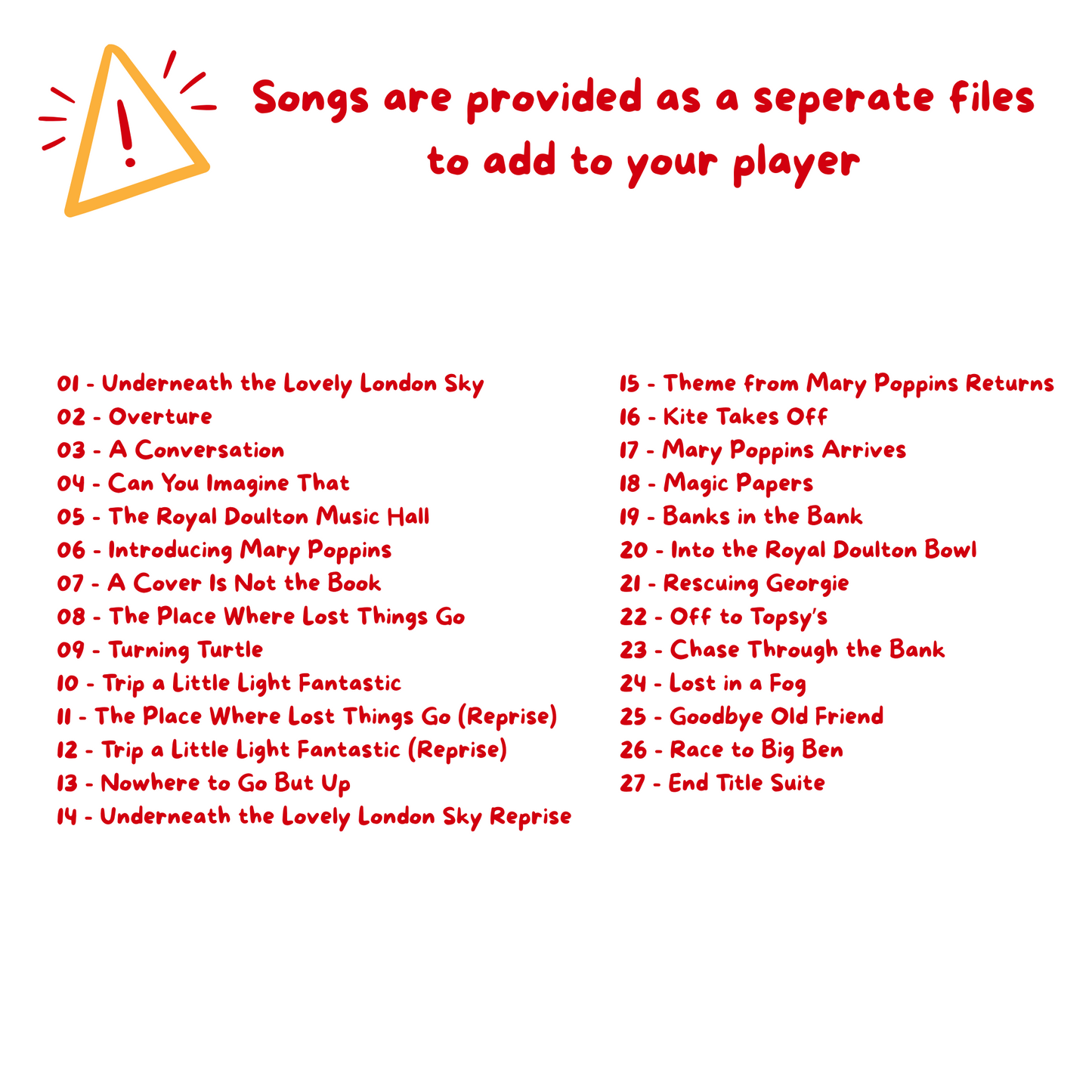 Mary Poppins Returns -Soundtrack