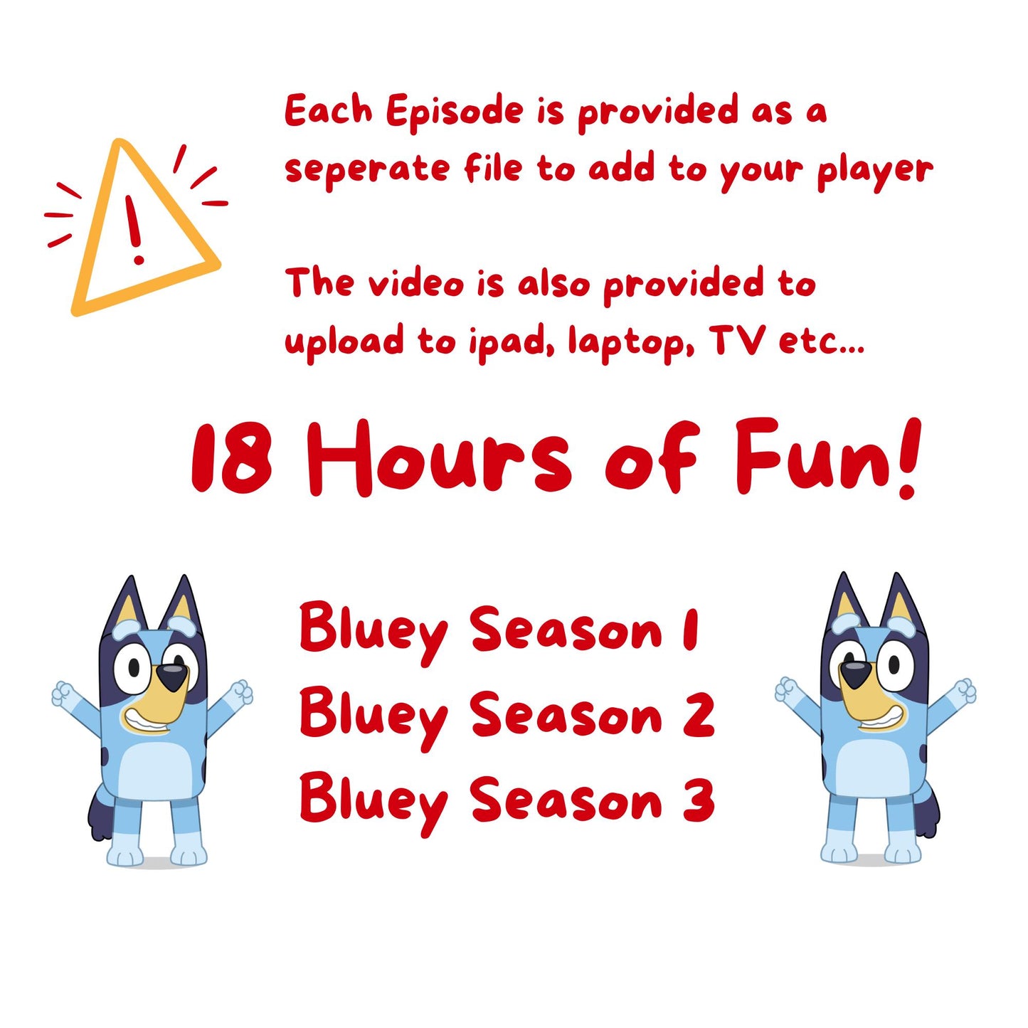 Bluey - Audio & Video!