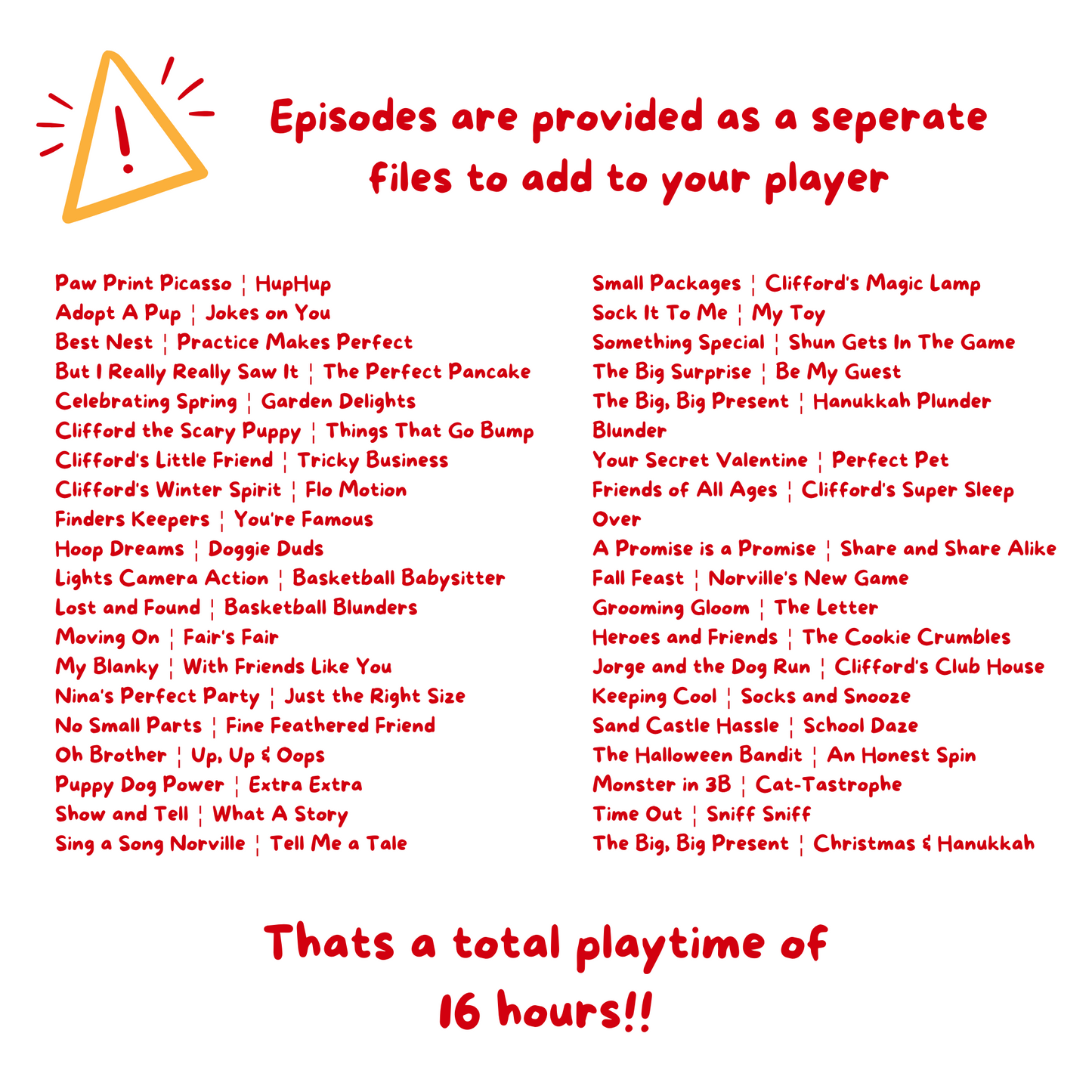 Clifford The Big Red Dog - Puppy Days