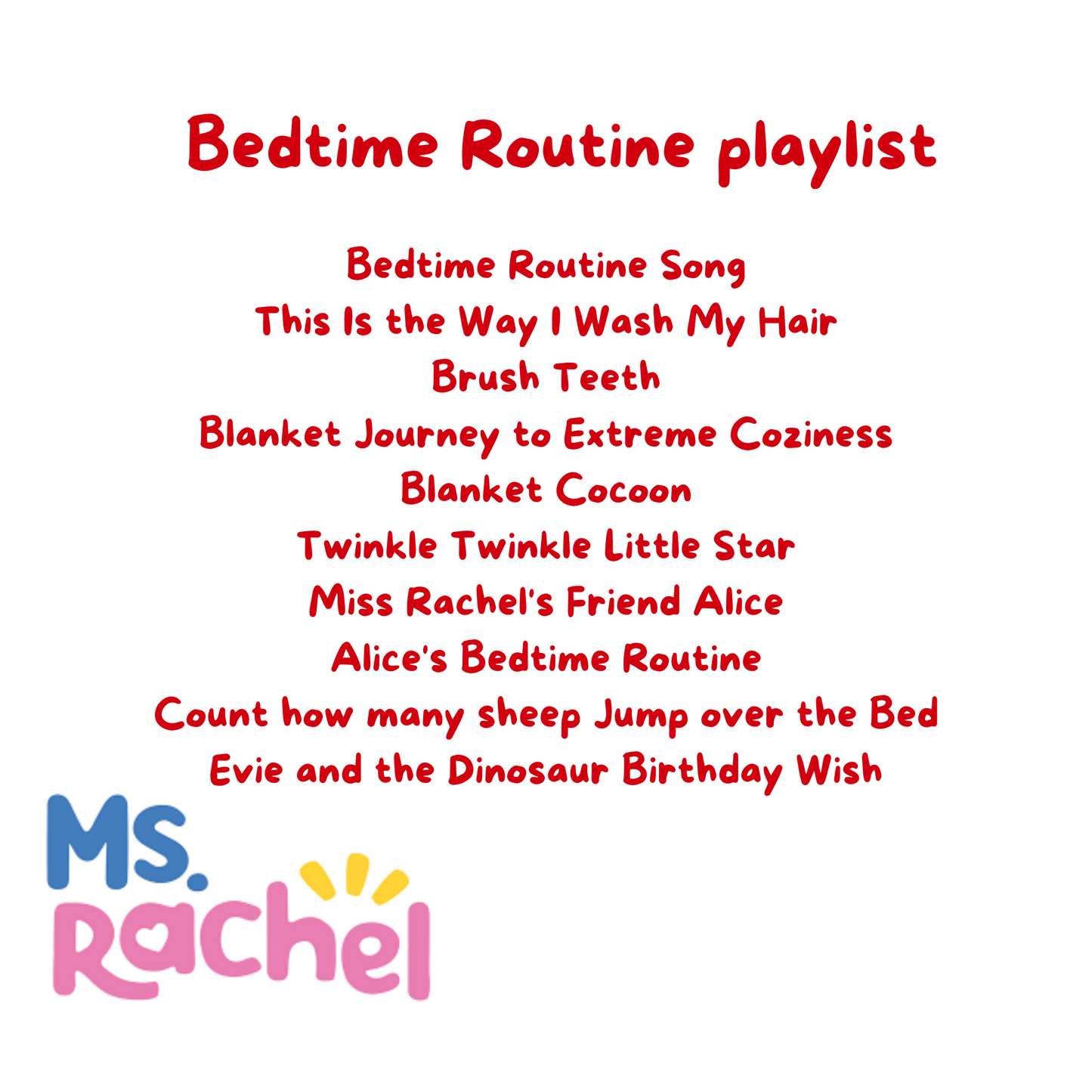 Ms Rachel - Bedtime Routine