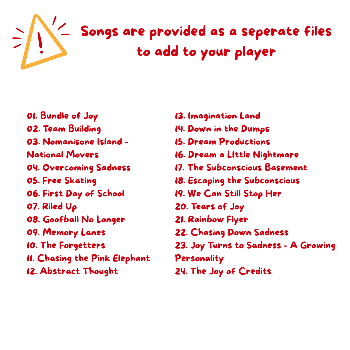 Inside Out Soundtrack